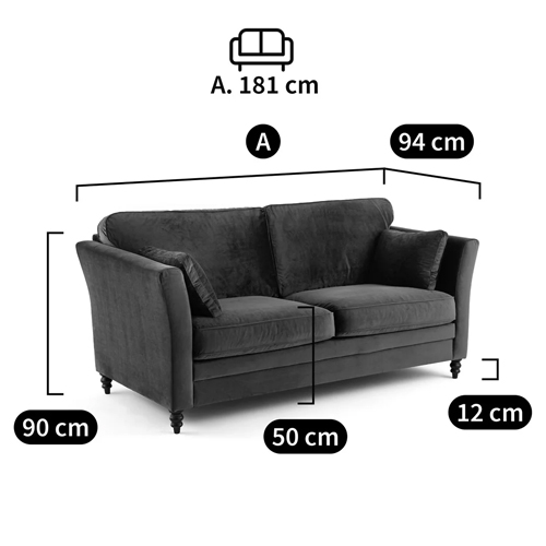 Диван с обивкой из велюра зеленый Gibbs Dark Green Sofa Диван с обивкой из велюра зеленый Gibbs Dark Green Sofa в Орле