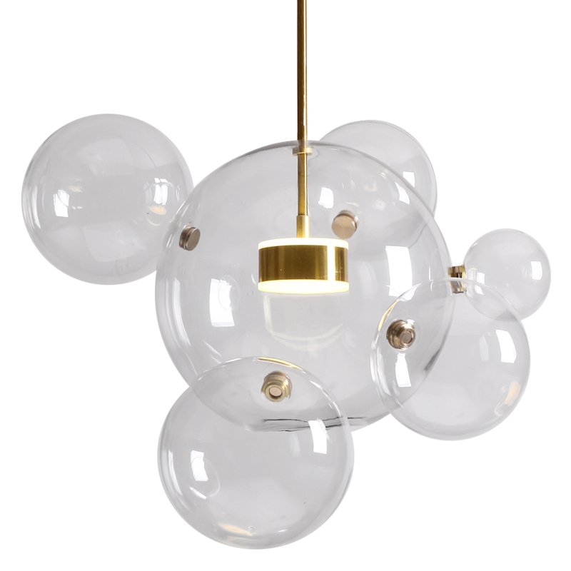 Подвесной светильник Giopato & Coombes Bolle Pendant 06 BUBBLE Прозрачный (Transparent) Латунь Подвесной светильник Giopato & Coombes Bolle Pendant 06 BUBBLE Прозрачный (Transparent) Латунь в Орле | Loft Concept