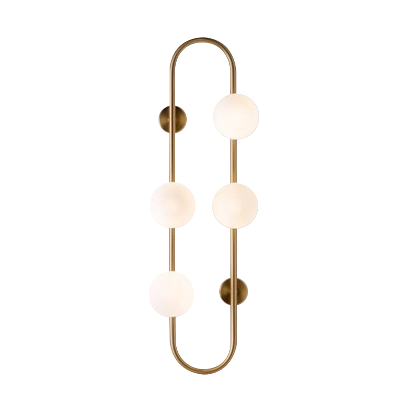 Бра HOOP WALL Lamp Gold 4 Золотой Белый Бра HOOP WALL Lamp Gold 4 Золотой Белый в Орле | Loft Concept