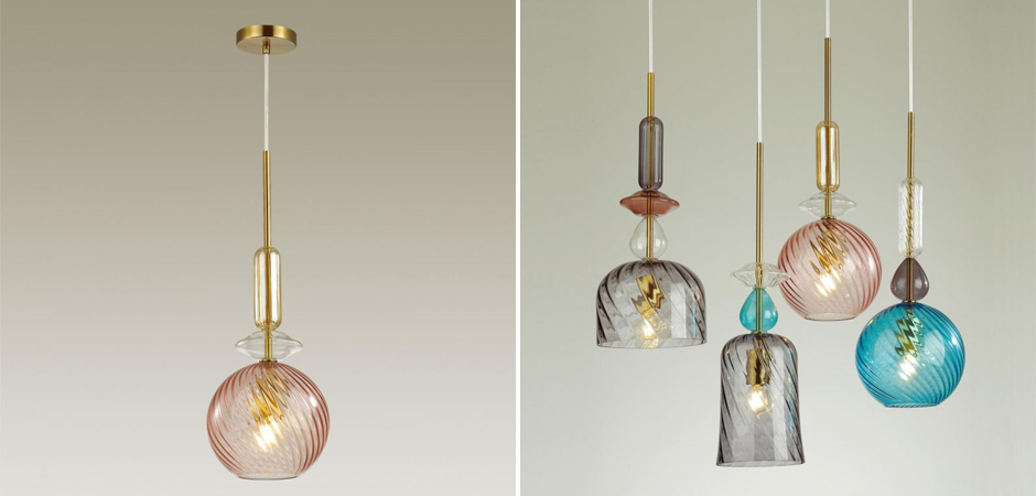 Подвесной Geometry Glass Розовый Подвесной Geometry Glass Розовый - Loft-Concept в Орле