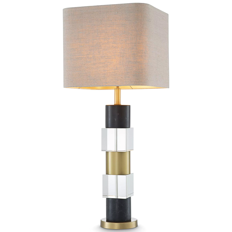 Настольная лампа Eichholtz Table Lamp Black Marble Черный Латунь Прозрачное Стекло Бежево-серый Настольная лампа Eichholtz Table Lamp Black Marble Черный Латунь Прозрачное Стекло Бежево-серый в Орле | Loft Concept