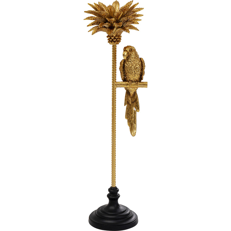 Подсвечник Golden Parrot on a palm tree Золотой Подсвечник Golden Parrot on a palm tree Золотой в Орле | Loft Concept