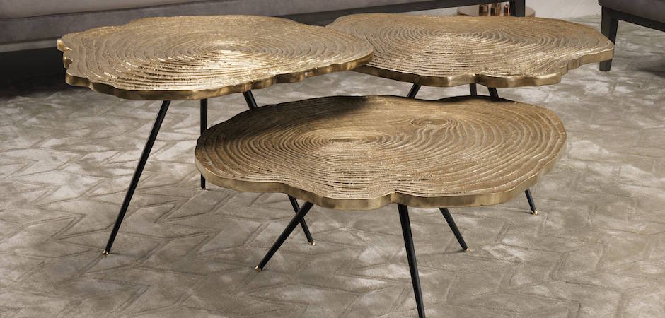Набор столиков Eichholtz Coffee Table Quercus Set of 3 - фото №1