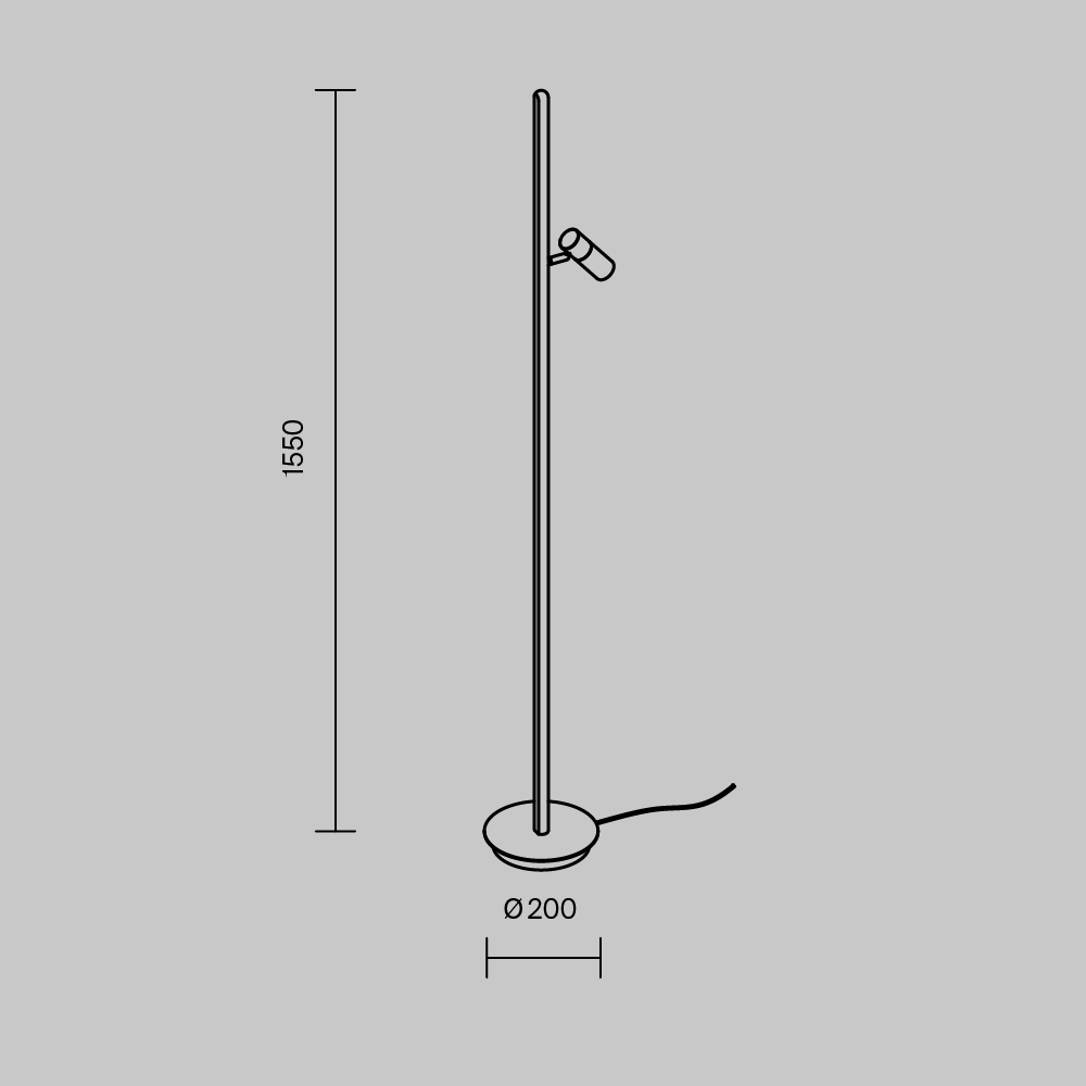 Напольный светильник Thin 3000К 14Вт в Орле