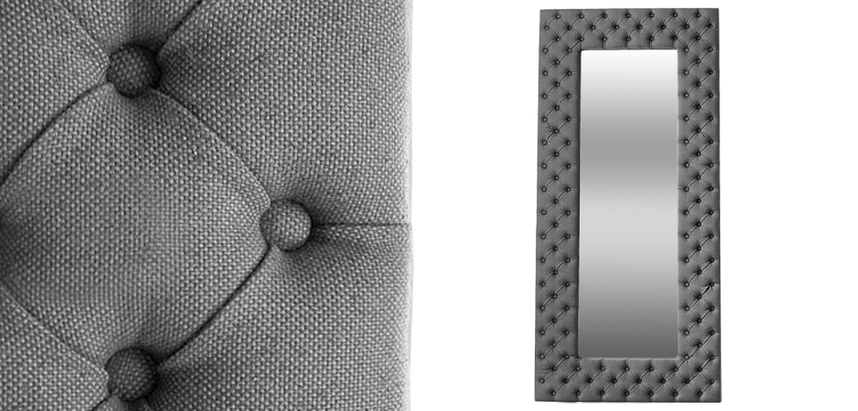 Зеркало Capitone Mirror Gray Зеркало Capitone Mirror Gray - Loft-Concept в Орле