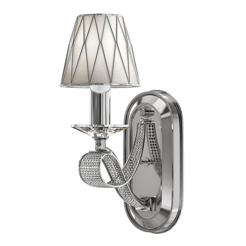 Бра Franseza Sconce chrome Хром Белый Бра Franseza Sconce chrome Хром Белый в Орле | Loft Concept