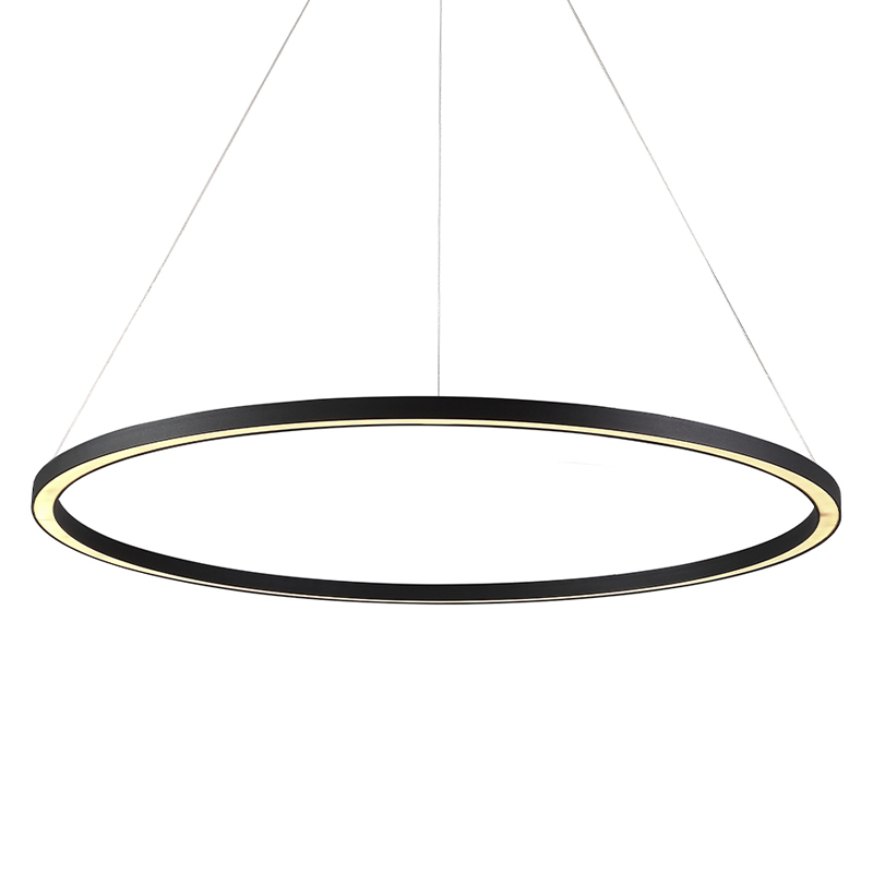 Люстра подвесная светодиодная кольцевая Ring Horizontal Черный Белый Золотой Люстра подвесная светодиодная кольцевая Ring Horizontal Черный Белый Золотой в Орле | Loft Concept