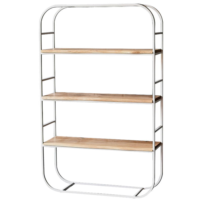 Стеллаж Fulton Industrial Metal Rust Rack Древесина Белый Стеллаж Fulton Industrial Metal Rust Rack Древесина Белый в Орле | Loft Concept