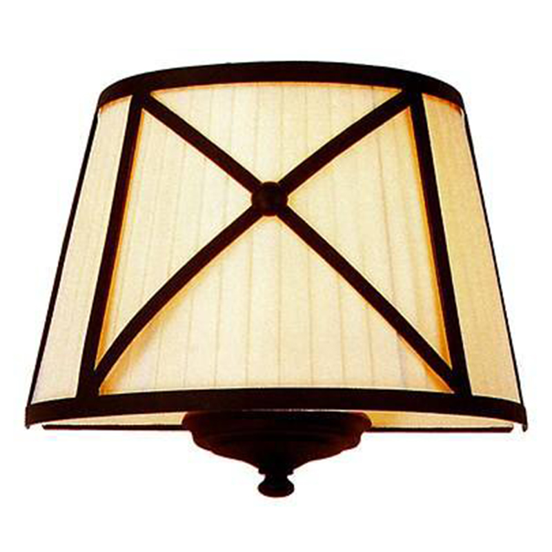 Бра Provence Lampshade Light Brown Wall Lamp Коричневый Бежевый Бра Provence Lampshade Light Brown Wall Lamp Коричневый Бежевый в Орле | Loft Concept