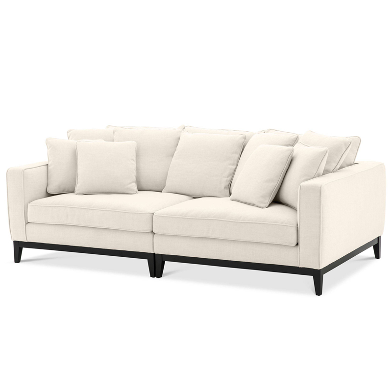 Диван Eichholtz Sofa Principe Бежевый Черный Диван Eichholtz Sofa Principe Бежевый Черный в Орле | Loft Concept