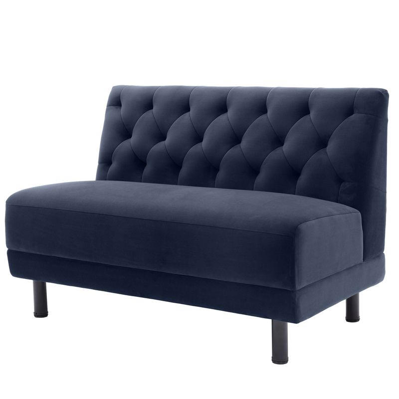 Диван Eichholtz Sofa Rochdale I Сапфирово-синий Черный Диван Eichholtz Sofa Rochdale I Сапфирово-синий Черный в Орле | Loft Concept