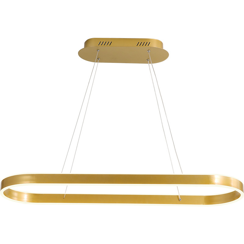 Люстра Ribbon Oval Chandelier Золотой Люстра Ribbon Oval Chandelier Золотой в Орле | Loft Concept