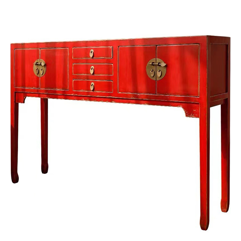 Красная Консоль в Китайском Стиле Red Console Chinese Красный Красная Консоль в Китайском Стиле Red Console Chinese Красный в Орле | Loft Concept