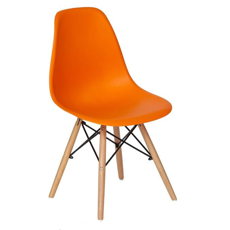 Стул DSW orange Оранжевый Древесина Стул DSW orange Оранжевый Древесина в Орле | Loft Concept