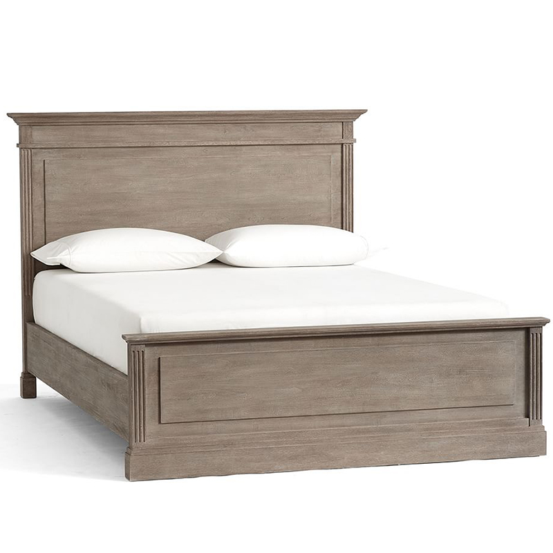 Кровать Benjamin Bed Белый Бежево-серый Кровать Benjamin Bed Белый Бежево-серый в Орле | Loft Concept