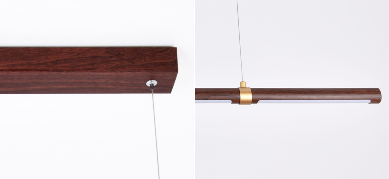 Люстра окрашенная под дерево WOODEN ECO - фото