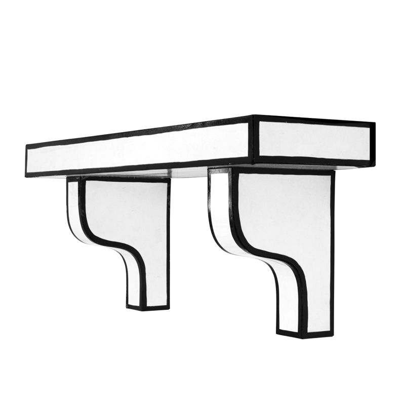 Полка Seletti Cut & Paste 60 см Белый Черный Полка Seletti Cut & Paste 60 см Белый Черный в Орле | Loft Concept