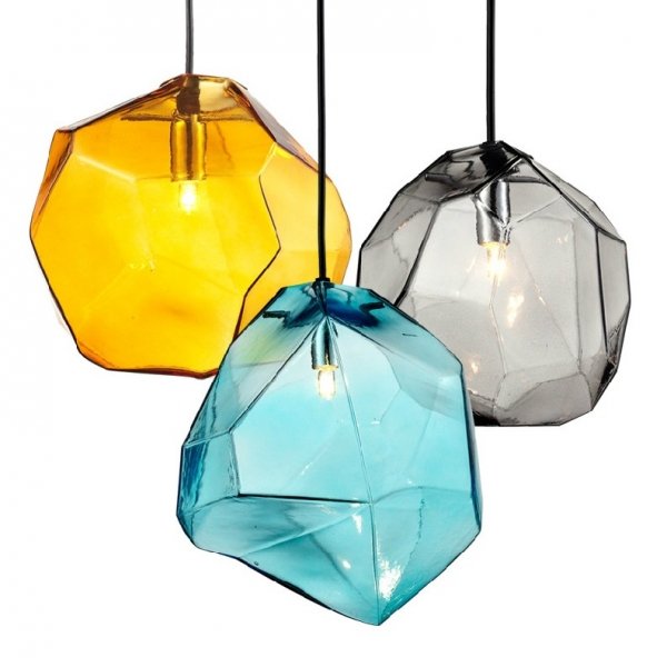 Подвесной светильник Color Ice Cube Pendant Янтарь (Amber) Светло-голубой Серый (Gray) Подвесной светильник Color Ice Cube Pendant Янтарь (Amber) Светло-голубой Серый (Gray) в Орле | Loft Concept