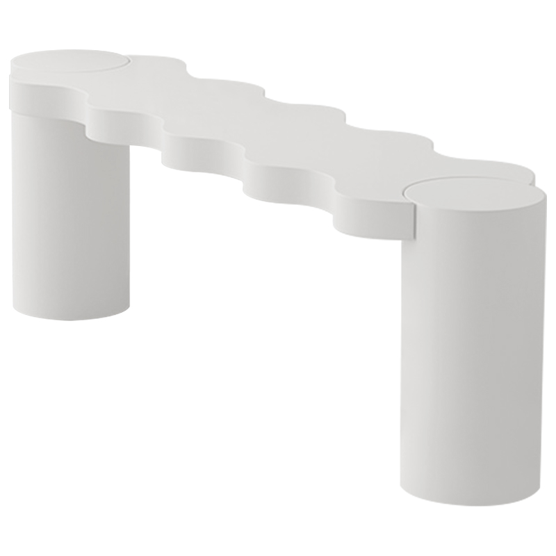 Кофейный стол Safaa Curved Coffee Table Бежевый Белый Кофейный стол Safaa Curved Coffee Table Бежевый Белый в Орле | Loft Concept