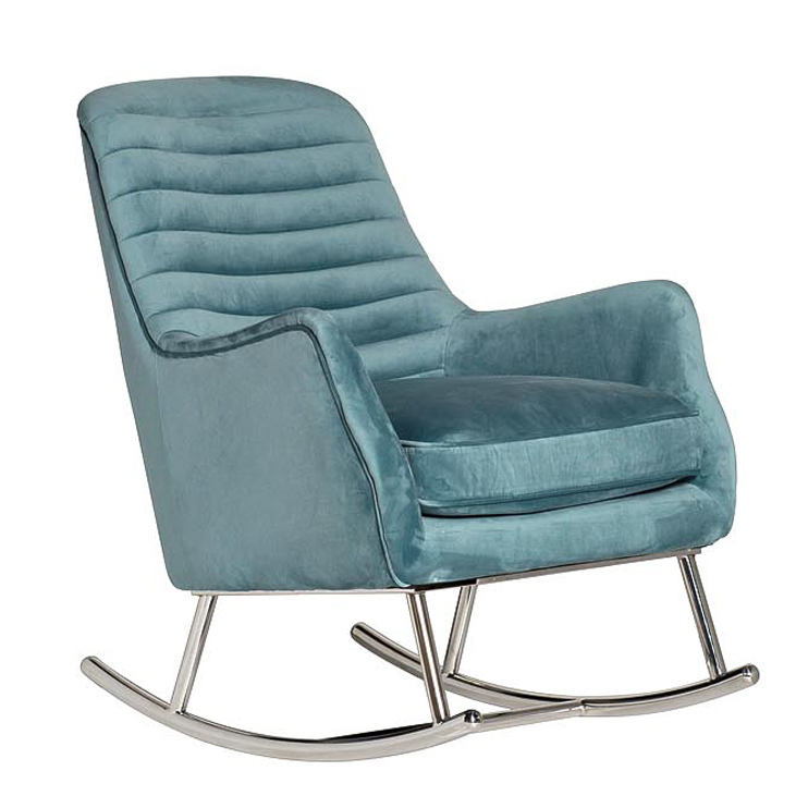 Кресло-качалка Whale Armchair Голубой Нержавеющая сталь в Орле | Loft Concept 