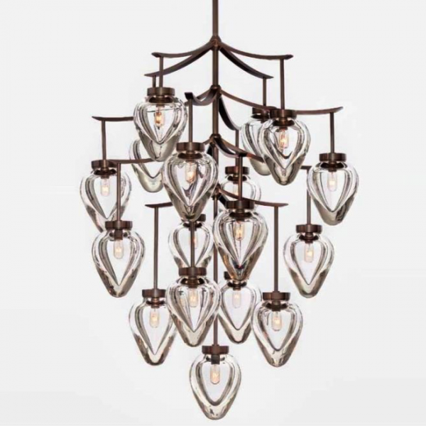 Люстра Alison Berger Chamber Chandelier Темная бронза Прозрачный Люстра Alison Berger Chamber Chandelier Темная бронза Прозрачный в Орле | Loft Concept