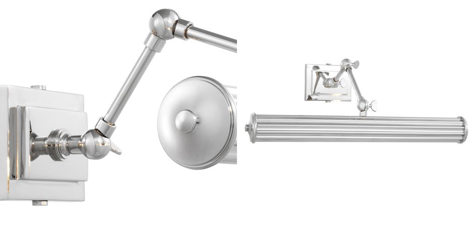 Бра Eichholtz Wall Lamp Luca L Nickel Бра Eichholtz Wall Lamp Luca L Nickel - Loft-Concept в Орле
