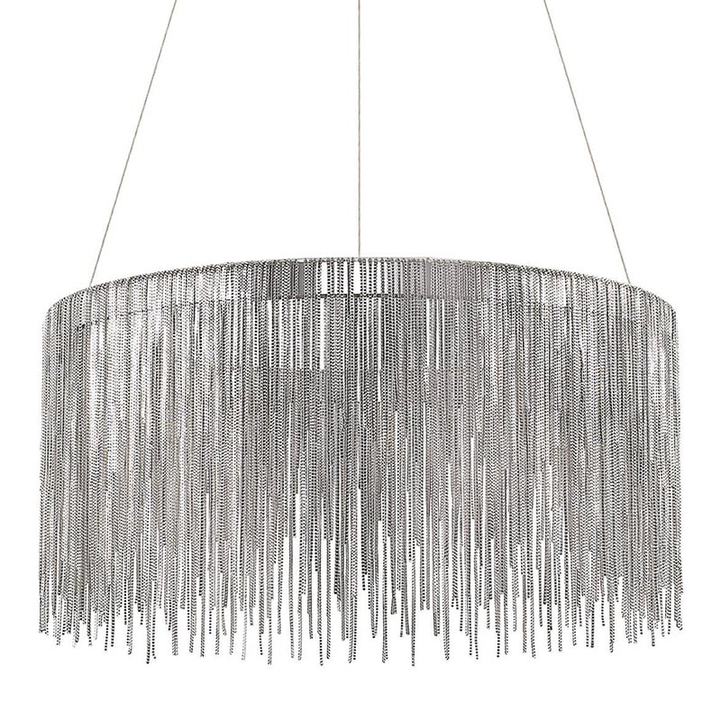 Люстра Atlantis Chain Chandelier Round Chrome Хром Люстра Atlantis Chain Chandelier Round Chrome Хром в Орле | Loft Concept