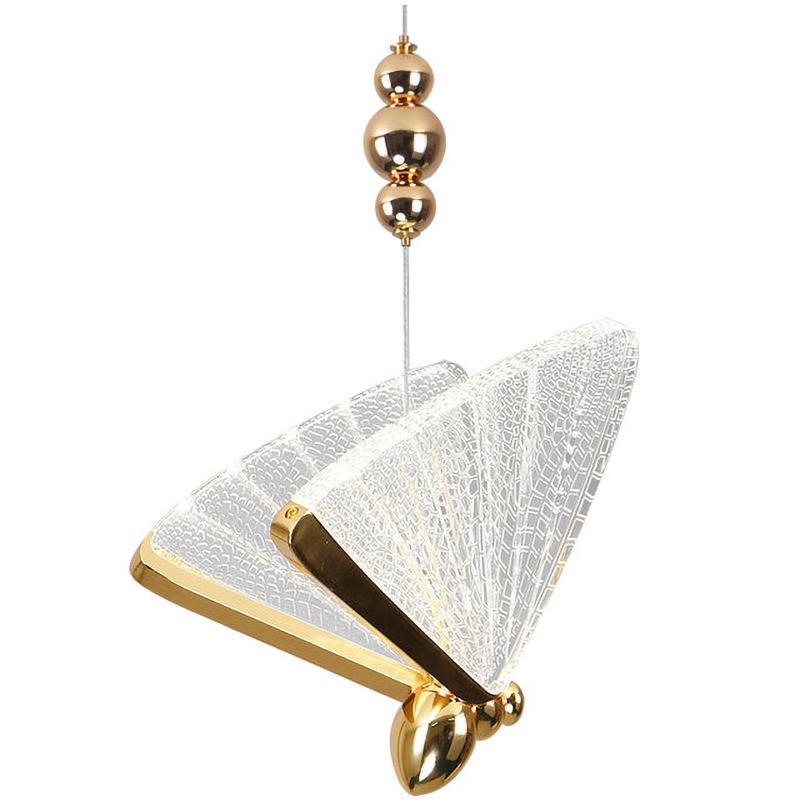 Люстра Glass butterfly chandelier A Глянцевое золото Прозрачный Люстра Glass butterfly chandelier A Глянцевое золото Прозрачный в Орле | Loft Concept