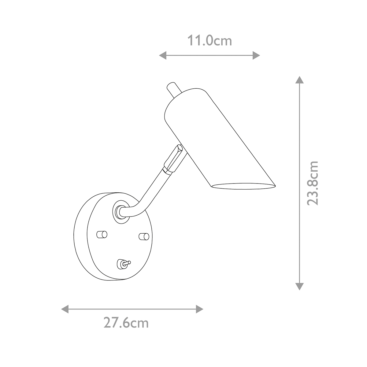 Бра с цилиндрическим плафоном и круглым основанием с выключателем Elstead Lighting в Орле