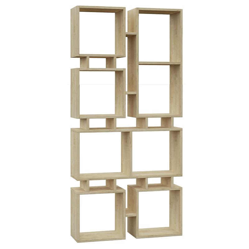 Стеллаж прямой цвета древесины с 8-ю открытыми полками RAIL BOOKCASE NO.1 OAK Древесина Стеллаж прямой цвета древесины с 8-ю открытыми полками RAIL BOOKCASE NO.1 OAK Древесина в Орле | Loft Concept