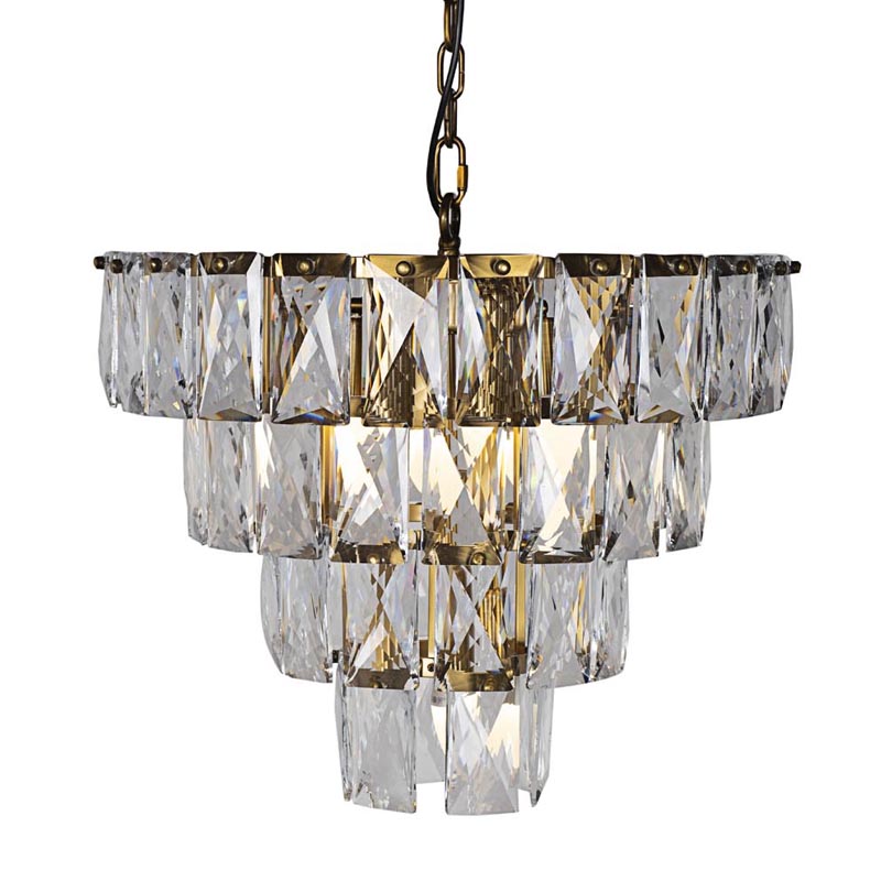 Люстра Tiers Crystal Light Chandelier brass 7 Латунь Люстра Tiers Crystal Light Chandelier brass 7 Латунь в Орле | Loft Concept