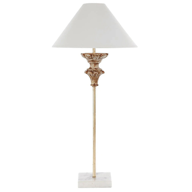 Настольная лампа Gilbert Provence Table lamp Белый Коричневый винтаж в Орле | Loft Concept 