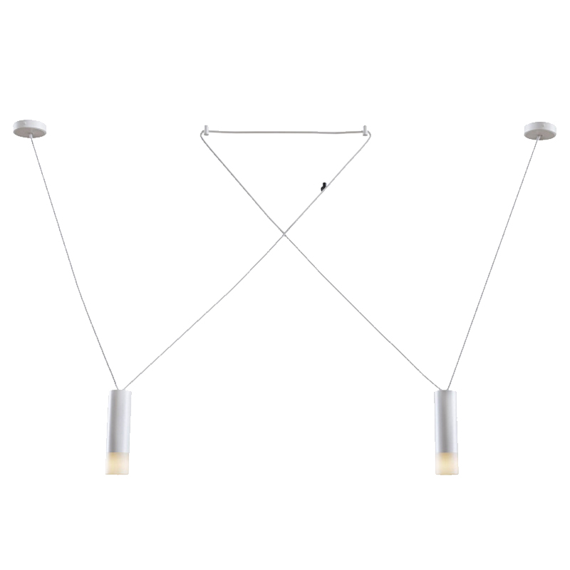 Wireflow LED White Suspension lam 2 патрона Белый Wireflow LED White Suspension lam 2 патрона Белый в Орле | Loft Concept
