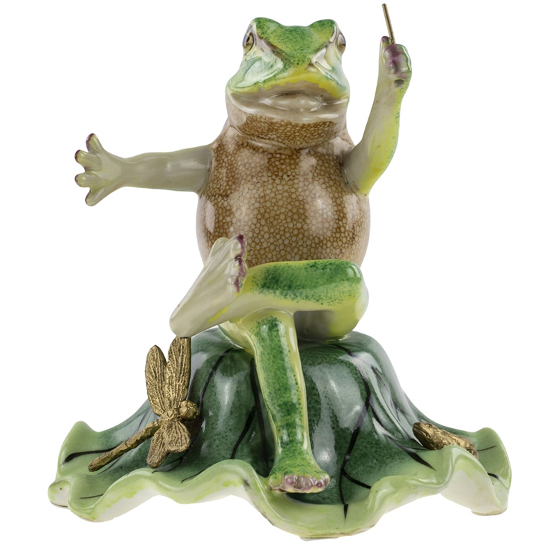 Статуэтка Frog Bandmaster Зеленый Золотой Статуэтка Frog Bandmaster Зеленый Золотой в Орле | Loft Concept