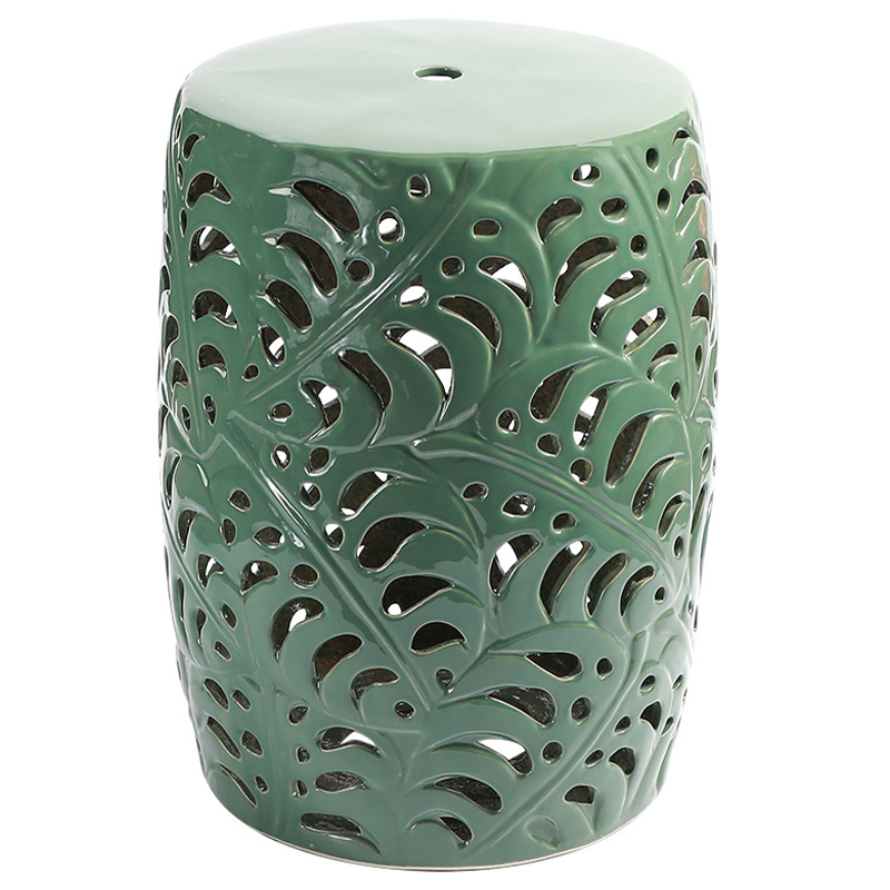 Керамический табурет Green Leaves Ceramic Stool Зеленый шалфей Керамический табурет Green Leaves Ceramic Stool Зеленый шалфей в Орле | Loft Concept