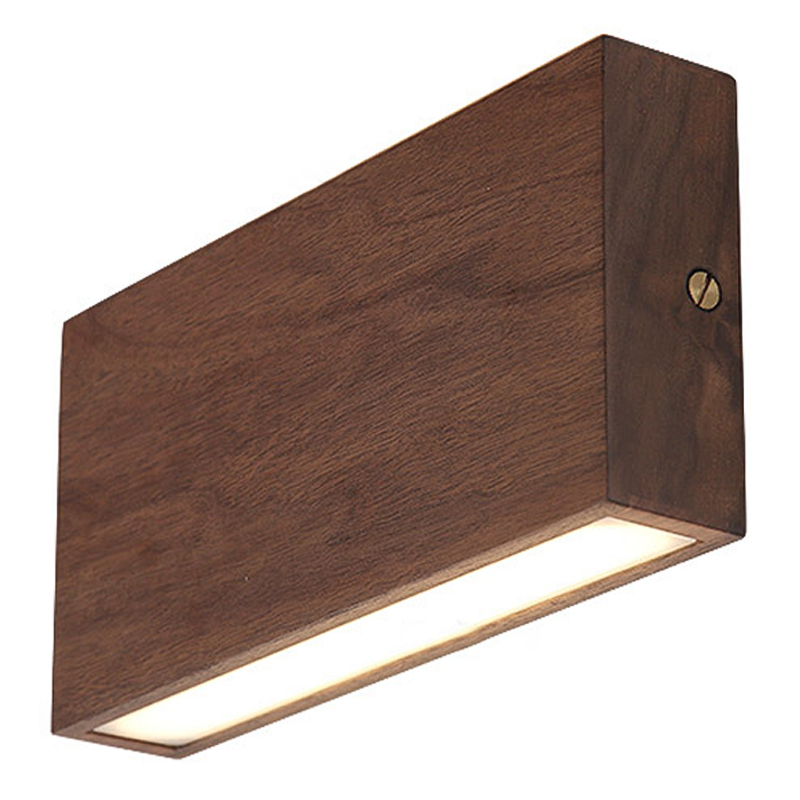 Wall Lamp Retro Square Fixtures Led Up and Down Бра Темное дерево Коричневый Wall Lamp Retro Square Fixtures Led Up and Down Бра Темное дерево Коричневый в Орле | Loft Concept