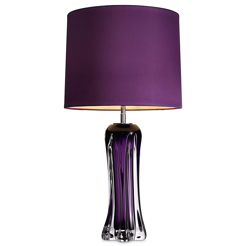 Настольная лампа Eichholtz Table Lamp Castillo Фиолетовый Прозрачный фиолетовый Прозрачное Стекло Настольная лампа Eichholtz Table Lamp Castillo Фиолетовый Прозрачный фиолетовый Прозрачное Стекло в Орле | Loft Concept