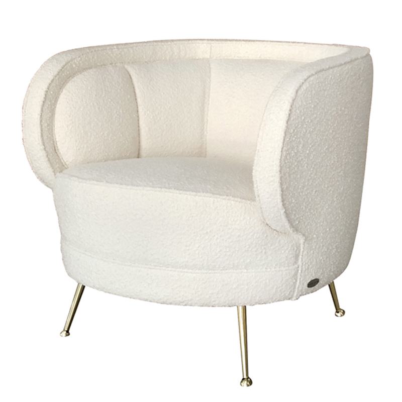 Кресло Boucle Teana Armchair Белый Кресло Boucle Teana Armchair Белый в Орле | Loft Concept
