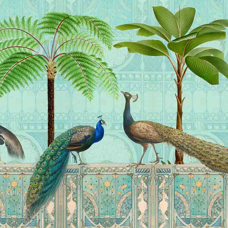 Обои ручная роспись Chinoiserie Palace Of Birds Tropical Обои ручная роспись Chinoiserie Palace Of Birds Tropical в Орле | Loft Concept