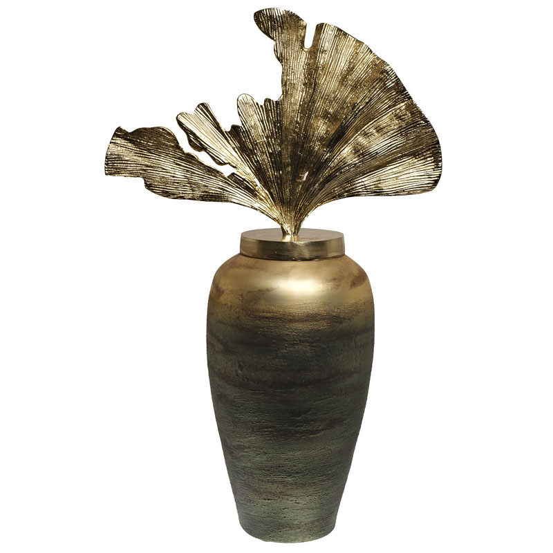 Ваза Huramiya Vase Золотой Зеленый смок Ваза Huramiya Vase Золотой Зеленый смок в Орле | Loft Concept