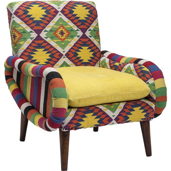 Кресло Ethnotica Kelim Chair Мульти Кресло Ethnotica Kelim Chair Мульти в Орле | Loft Concept