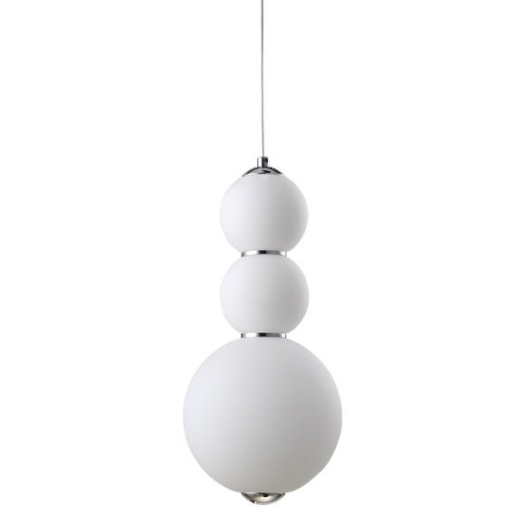 Люстра PEARLS Suspension Pendant Lamp D Белый Хром в Орле | Loft Concept 