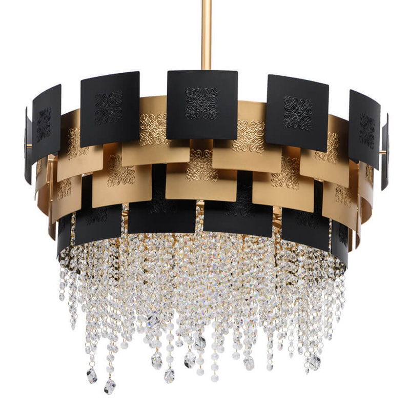 Люстра Engraving Plates Black Gold Черный Золотой Люстра Engraving Plates Black Gold Черный Золотой в Орле | Loft Concept