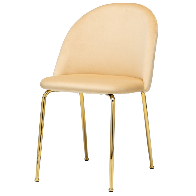 Стул Vendramin Dining Chair beige Бежевый Глянцевое золото Стул Vendramin Dining Chair beige Бежевый Глянцевое золото в Орле | Loft Concept