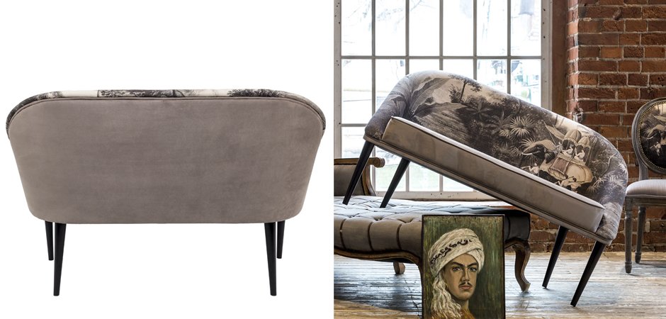 Диван Sofa Bengal gray landscape Диван Sofa Bengal gray landscape - Loft-Concept в Орле