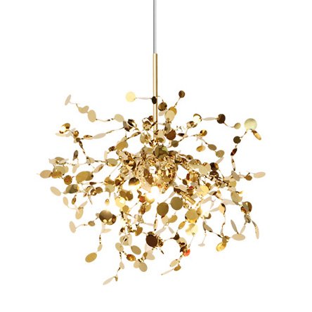Люстра Terzani Argent Suspension Pendant lamp 40 Gold Глянцевое золото Люстра Terzani Argent Suspension Pendant lamp 40 Gold Глянцевое золото в Орле | Loft Concept