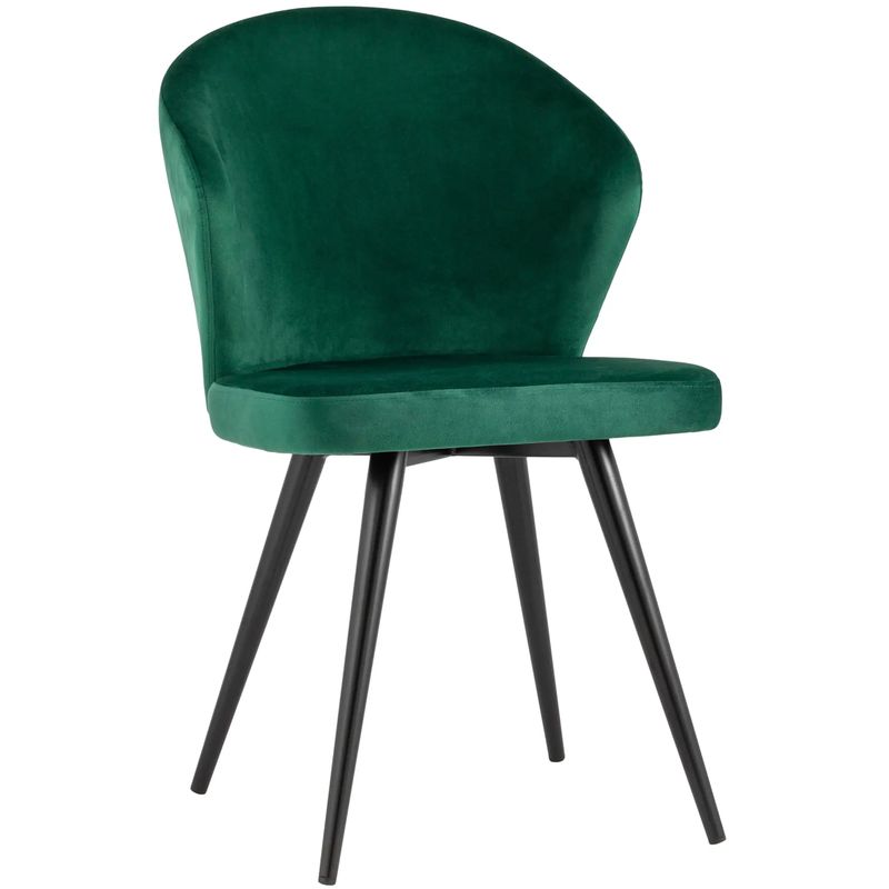 Стул Зеленый Бархат Volante Chair Зеленый Черный Стул Зеленый Бархат Volante Chair Зеленый Черный в Орле | Loft Concept