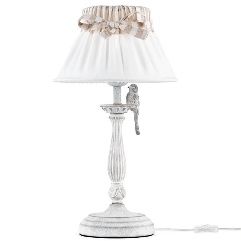 Настольная лампа Refined Provence Table lamp Белый Бежевый Настольная лампа Refined Provence Table lamp Белый Бежевый в Орле | Loft Concept