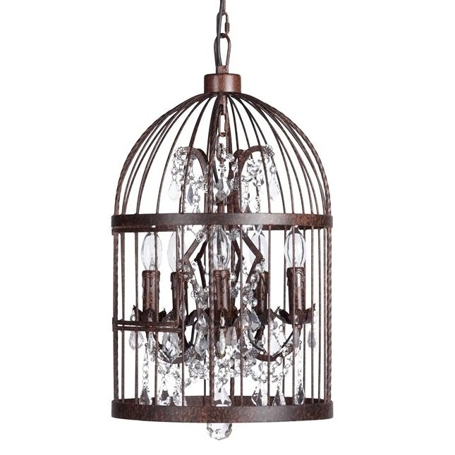 Люстра BirdCage Brown 35 Коричневый Люстра BirdCage Brown 35 Коричневый в Орле | Loft Concept