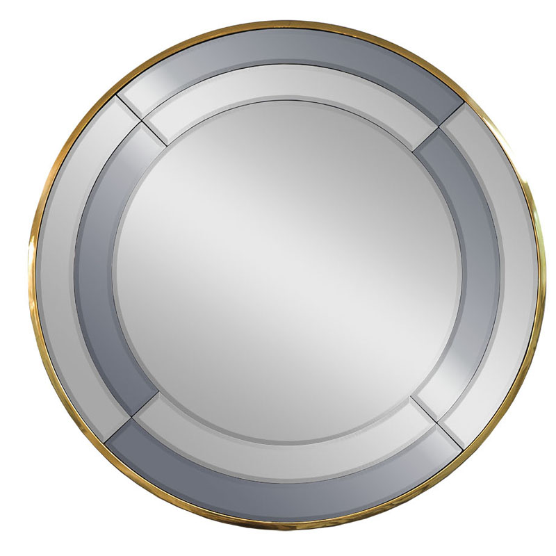 Зеркало Mirrored Frame Round Глянцевое золото Зеркало Mirrored Frame Round Глянцевое золото в Орле | Loft Concept